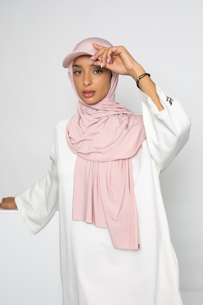 Pink hijab cap
