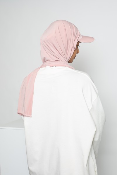 Rosa Hijab-Mütze
