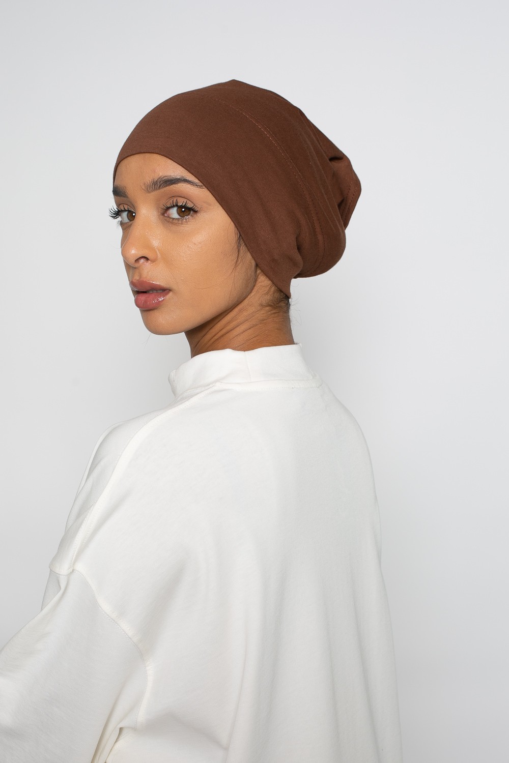 sous hijab bonnet tube en coton