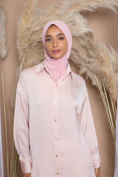 Hijab einfach rosa