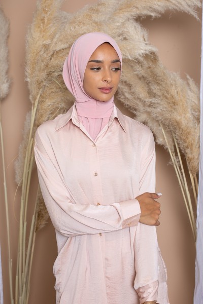 Hijab fácil rosa