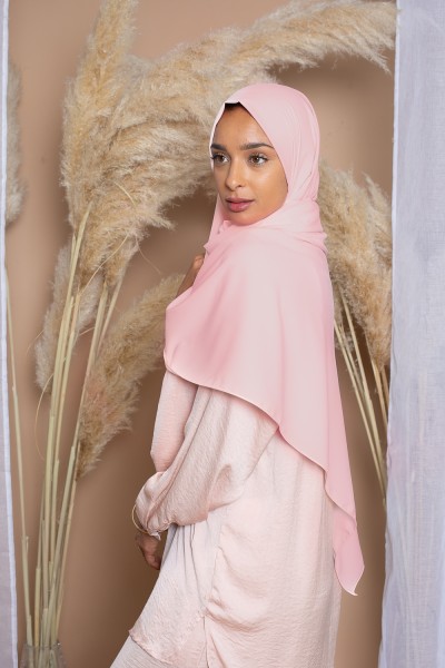 Salmon pink Medina silk hijab