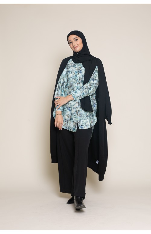 chemise imprimé d'hiver pour femme boutique hijab