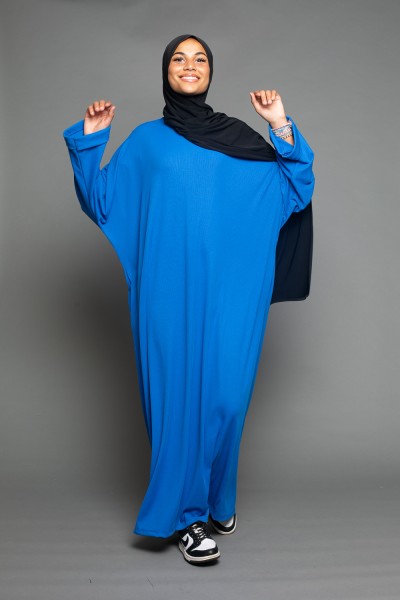 Abaya azul real de gran tamaño