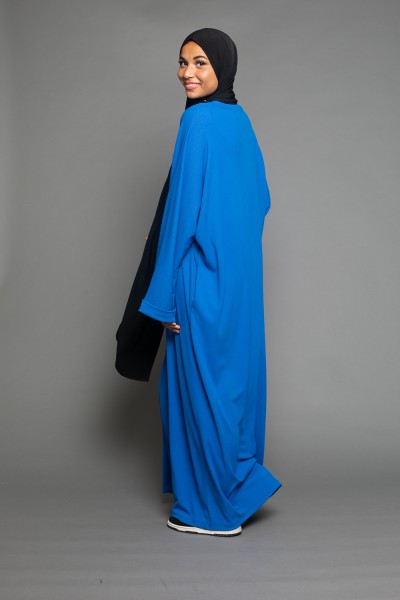 Abaya oversize bleu roi