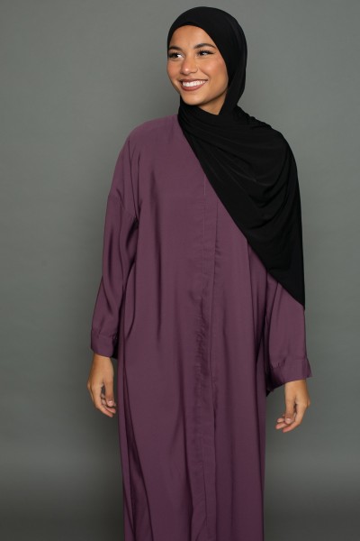 Hijab prêt à nouer premium sandy jersey noir