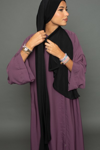 Hijab ready to tie premium sandy jersey black