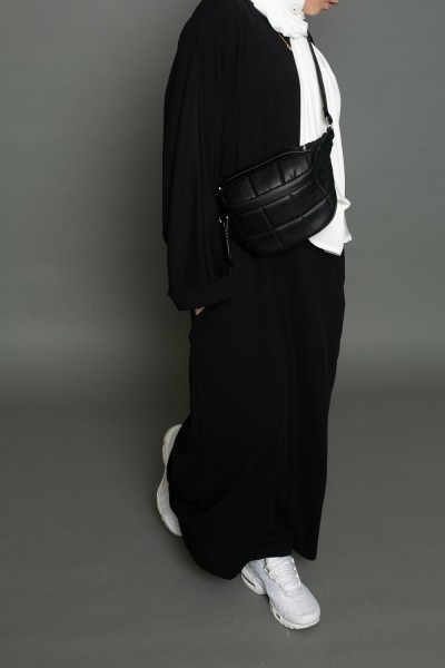 Oversized abaya for young girl black