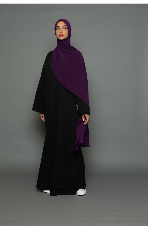 Hijab premium jersey aubergine