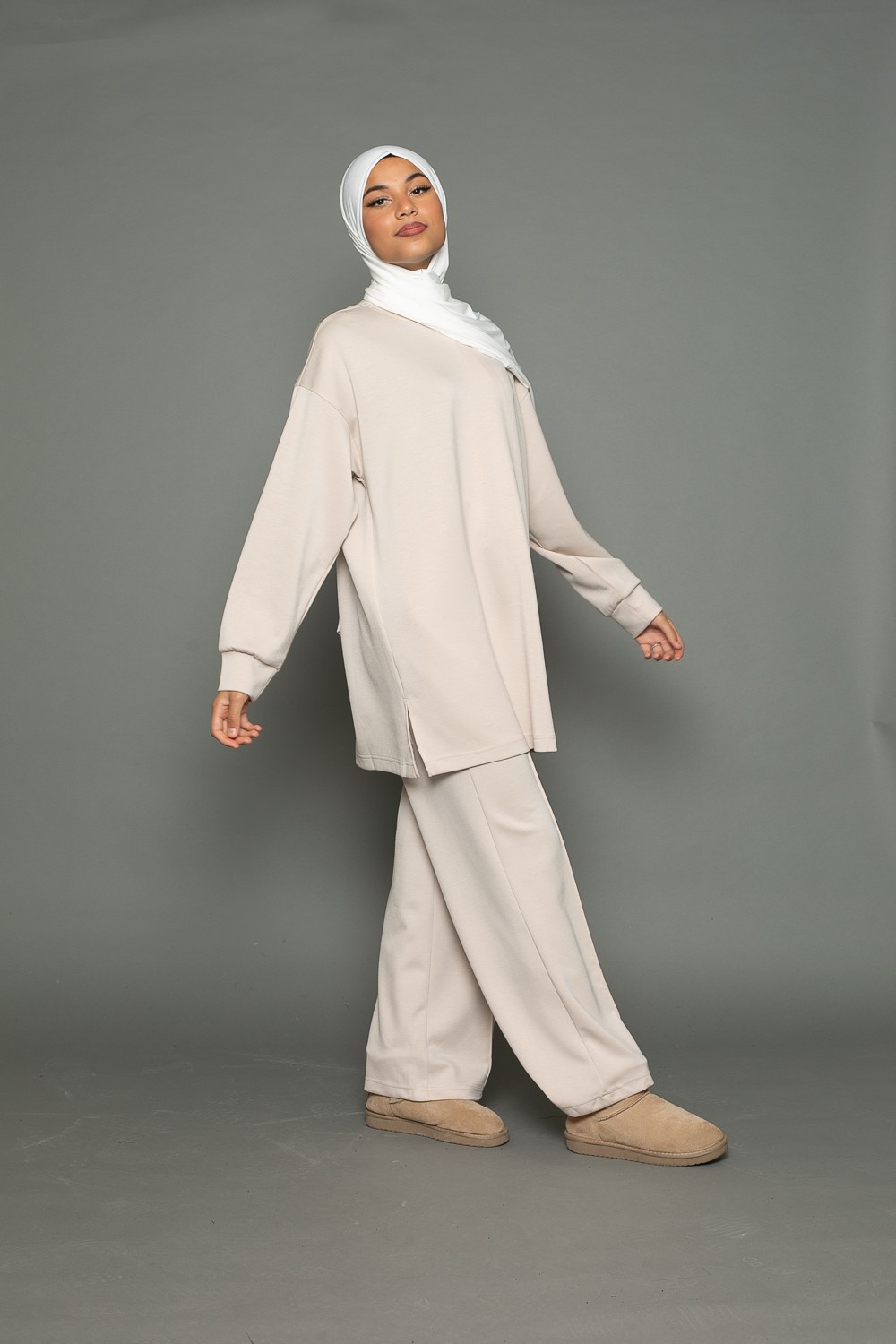 Pantalon large casual pour femme musulmane