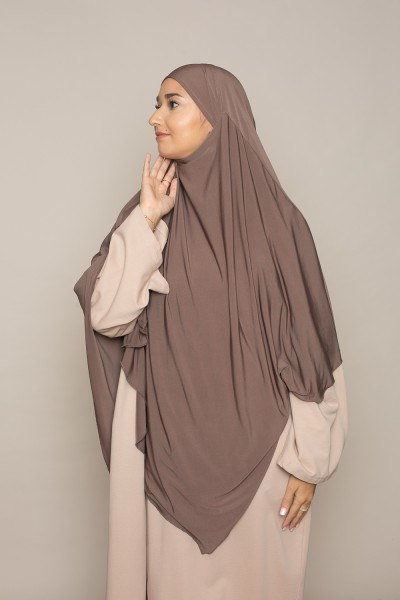 Khimar Premium Sandy Maillot taupe oscuro