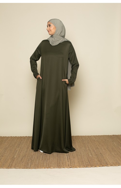 Robe longue évasée pour femme modeste boutique vêtement