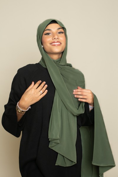 Hijab premium Sandy jersey kaki