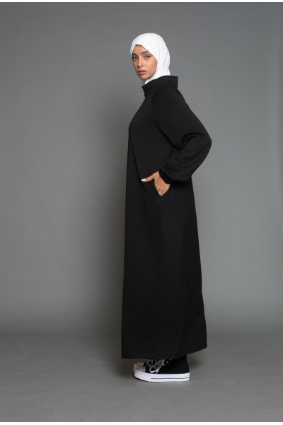 Robe casual zip noir