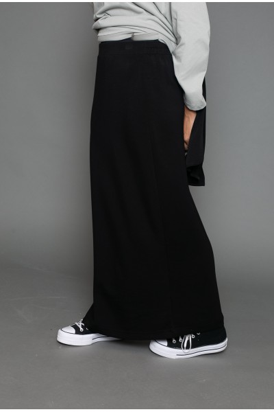 Jupe casual noir pour femme musulmane