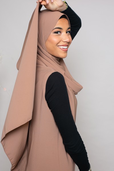 Medina brown abaya and hijab set