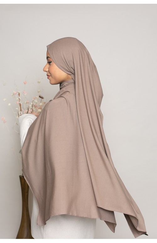 Hijab jersey premium taupe