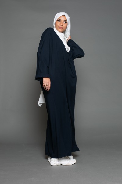 Abaya oversize azul marino