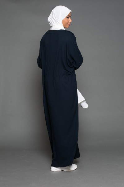 Navy blue oversized abaya