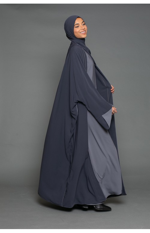 Ensemble abaya création soie de Médine chic et classe pour femme musulmane