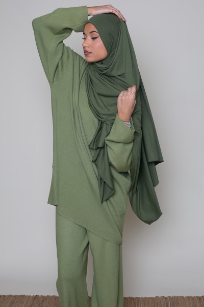 Hijab jersey lux soft khaki