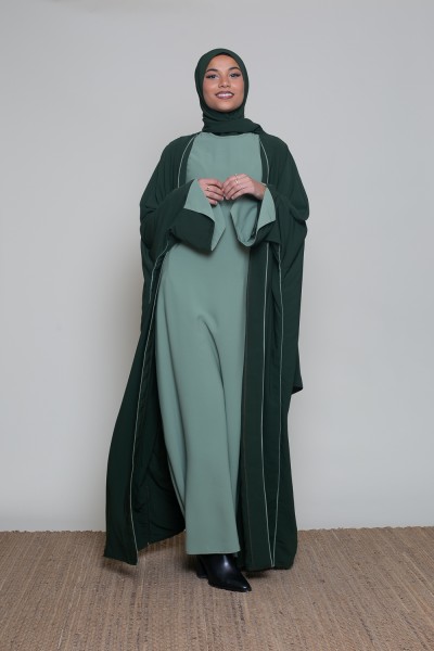 Ensemble création abaya en soie de Médine haute qualité