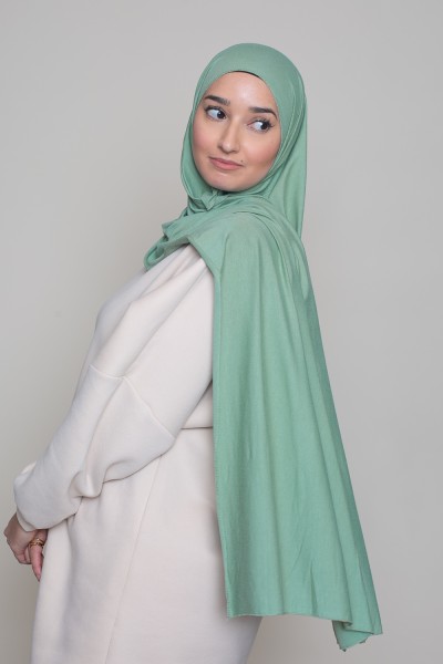 Water green lux soft jersey hijab