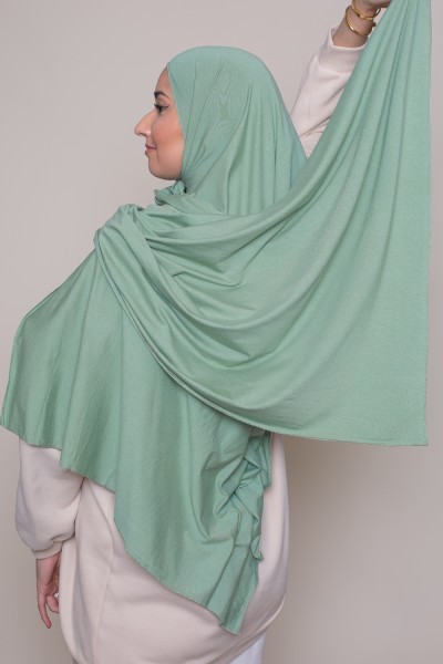 Hijab jersey lux soft vert eau