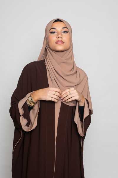 Hazelnut Medina silk hijab