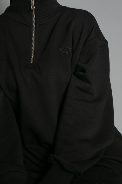Black Salam zip sweatshirt