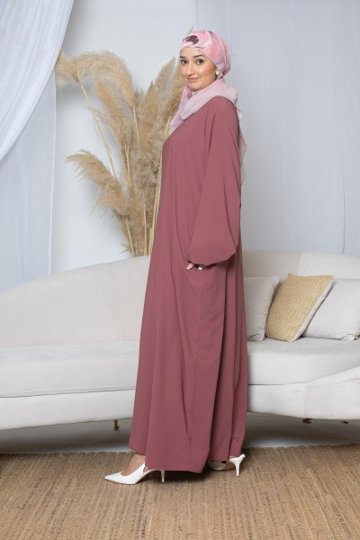 robe large manche ballon pour femme musulmane