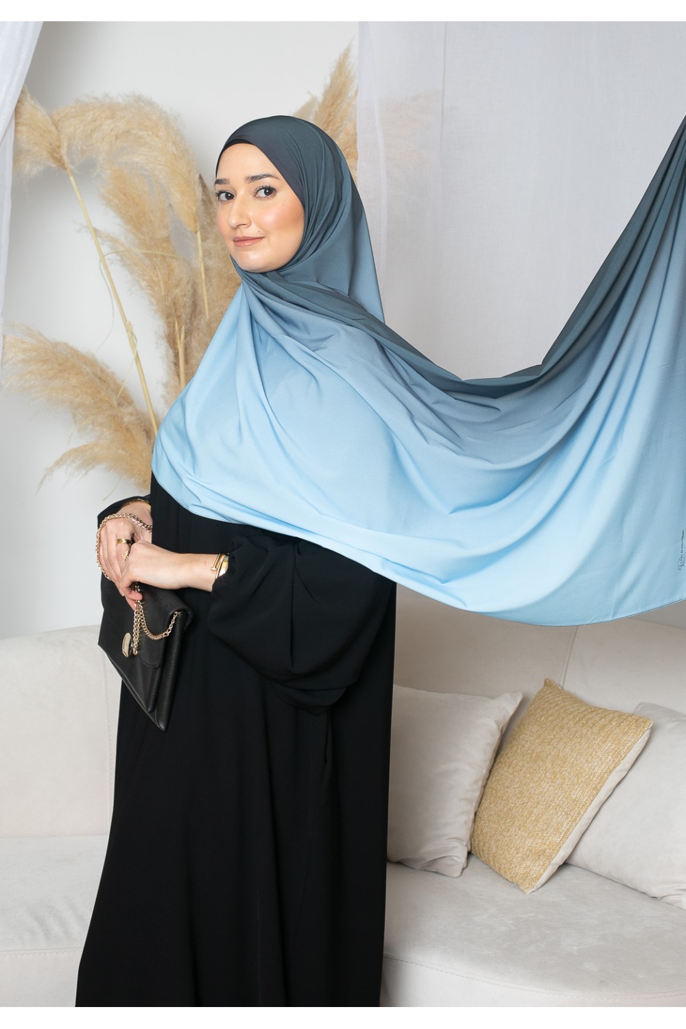 pale blue hijab