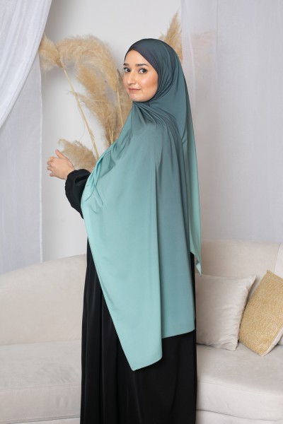 Green gradient hijab