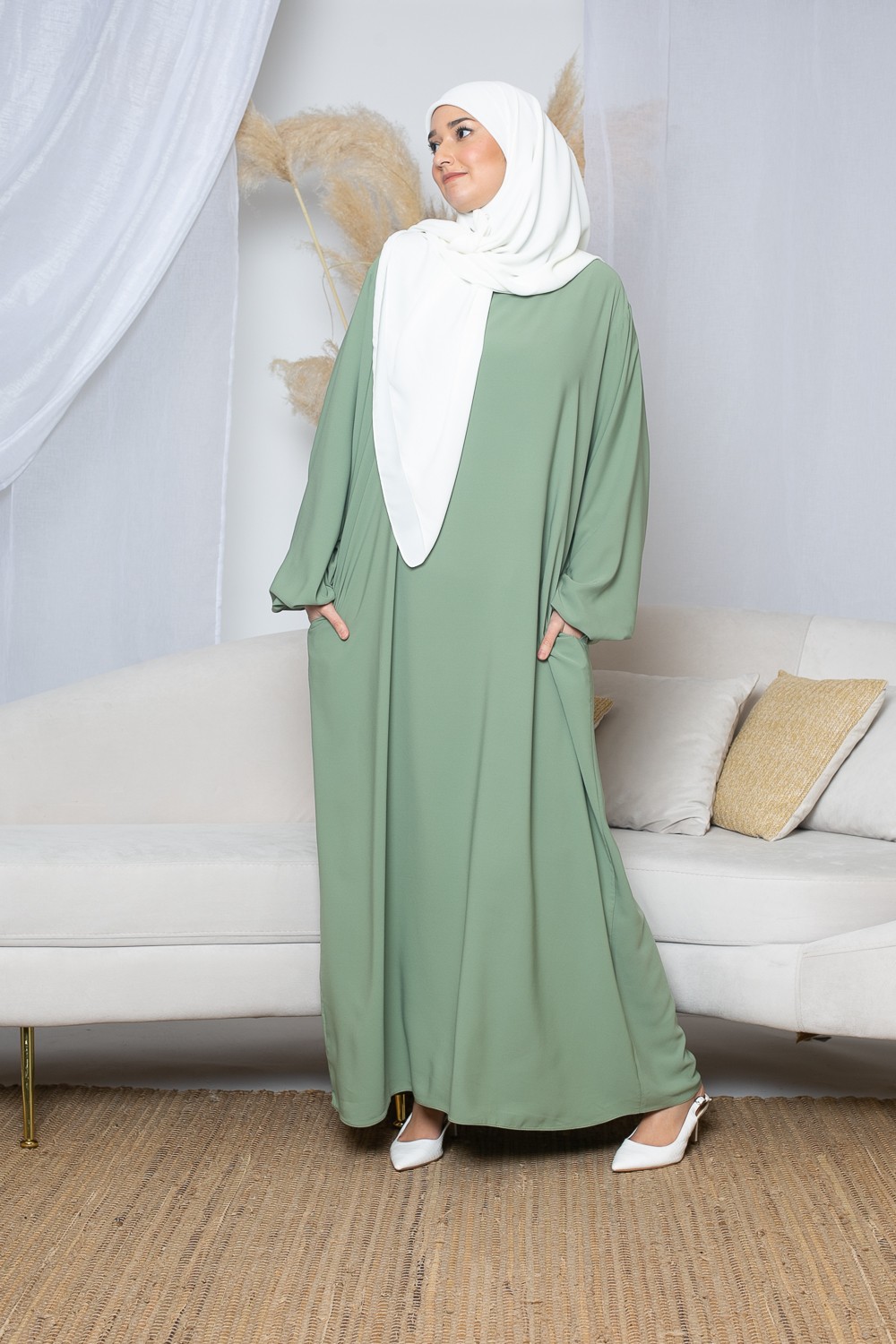 Pistazien grünes kleid Clearance