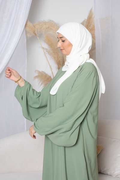 Hijab carré ivoire