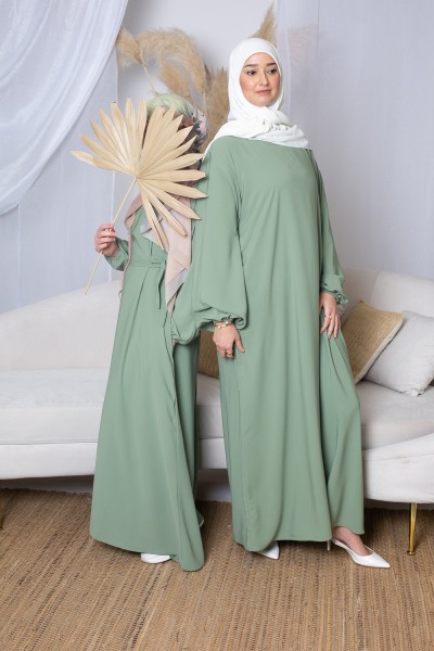 Pistaziengrünes Medina-Kleid