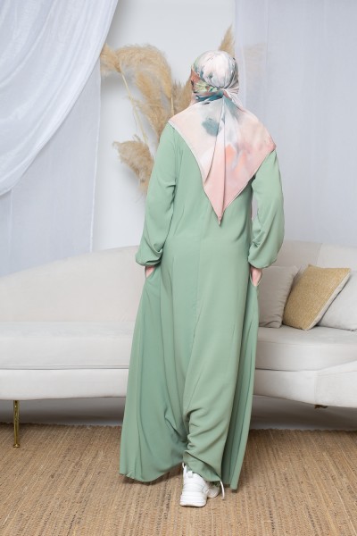 Pistaziengrünes Medina-Kleid