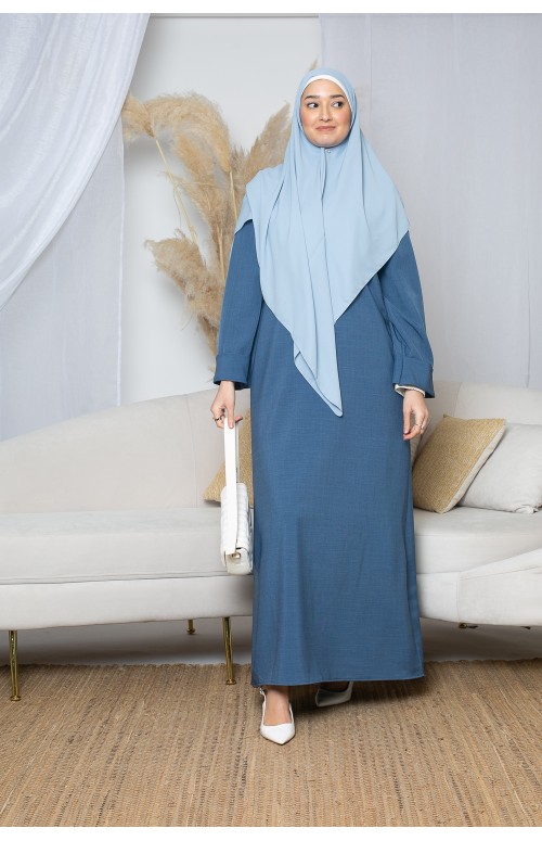 Robe longue habillée pour femme musulmane. Boutique musulmane pas cher.