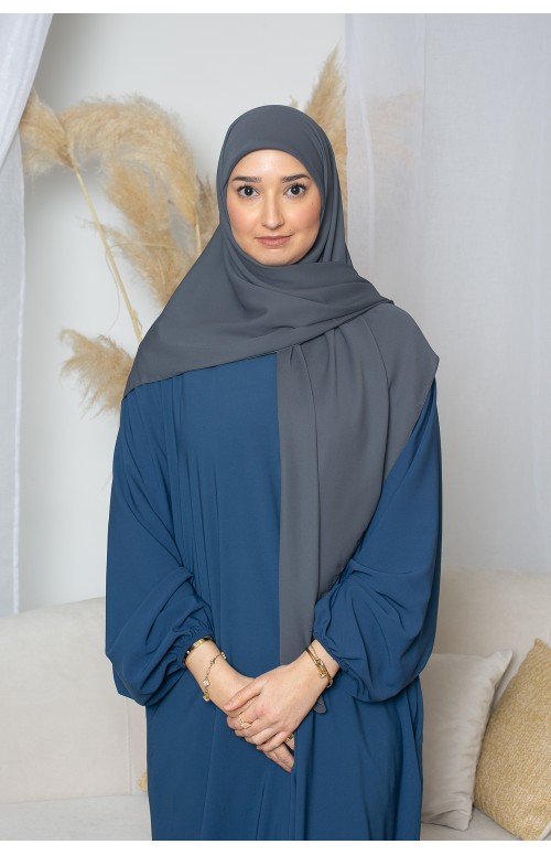 Hijab carré maxi en mousseline haute qualité. Boutique hijab musulmane.