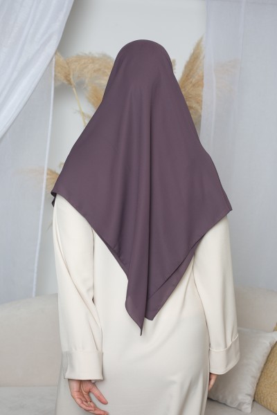 Hijab carré marron