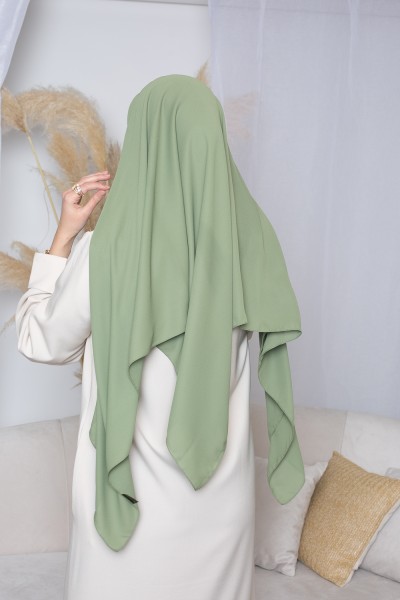 Hijab carré vert