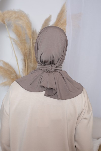 Hijab easy taupe foncé