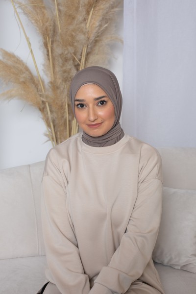 Hijab leicht dunkles Taupe