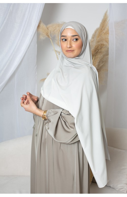 Hijab dégradé taupe grey