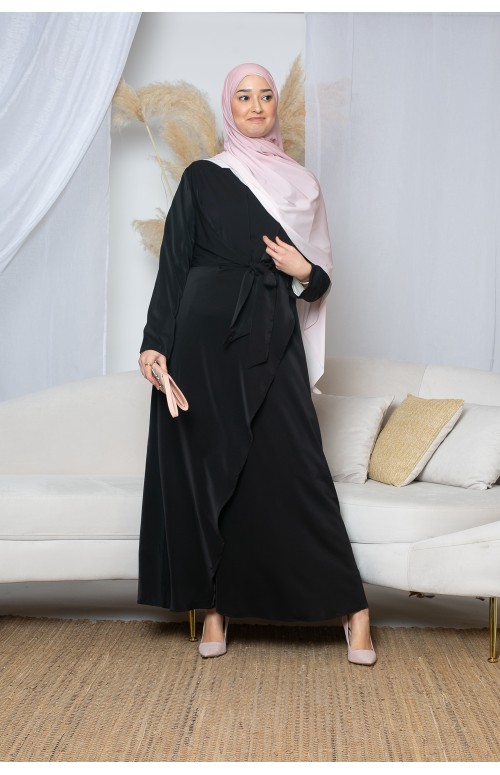 Robe effet drapé combinaison pour occasion. Boutique musulmane pour femme