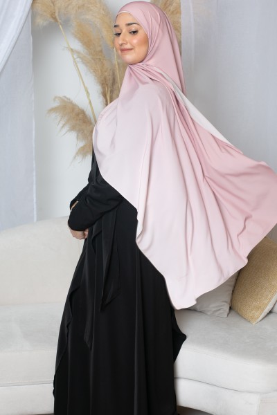 Hijab dégradé rose