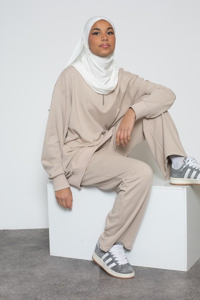 Jogger ample Salam taupe clair