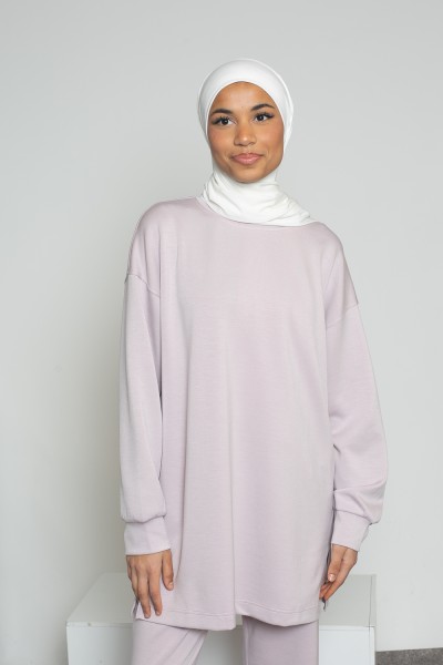 Pink lilac casual loose top