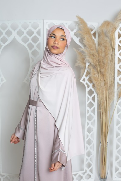 Nude pink gradient hijab