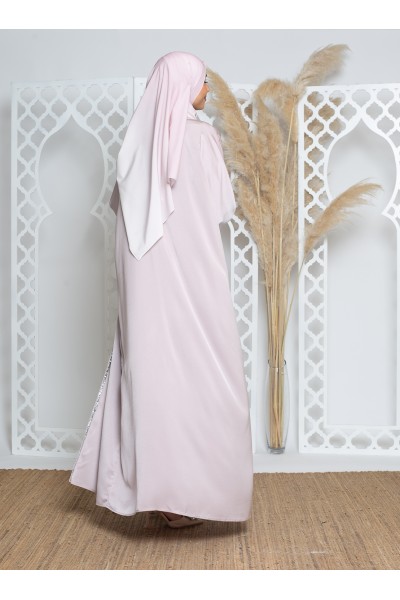 Hijab degradado rosa nude